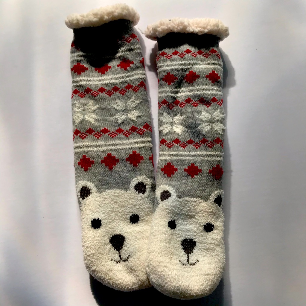 Fuzzy Bear Socks